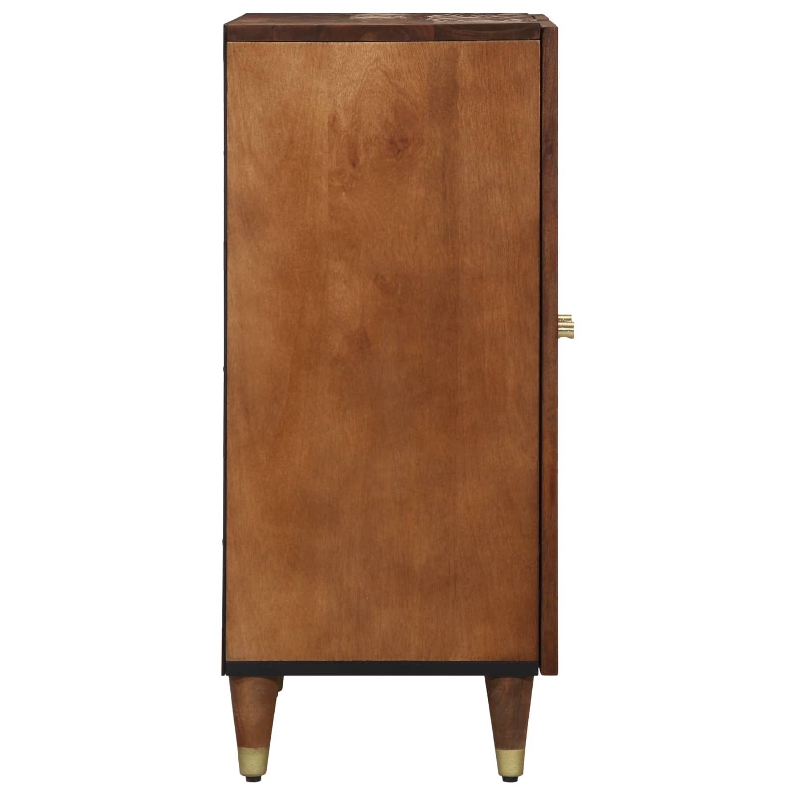 Πλαϊνό γραφείο με συρτάρι 2 pcs καφέ μελί 60 x 33 x 75 cm - Pakobazaar