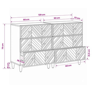 Ντουλάπες Αποθήκευσης 2 pcs Καφέ 60 x 33,5 x 75 εκ. - Pakobazaar