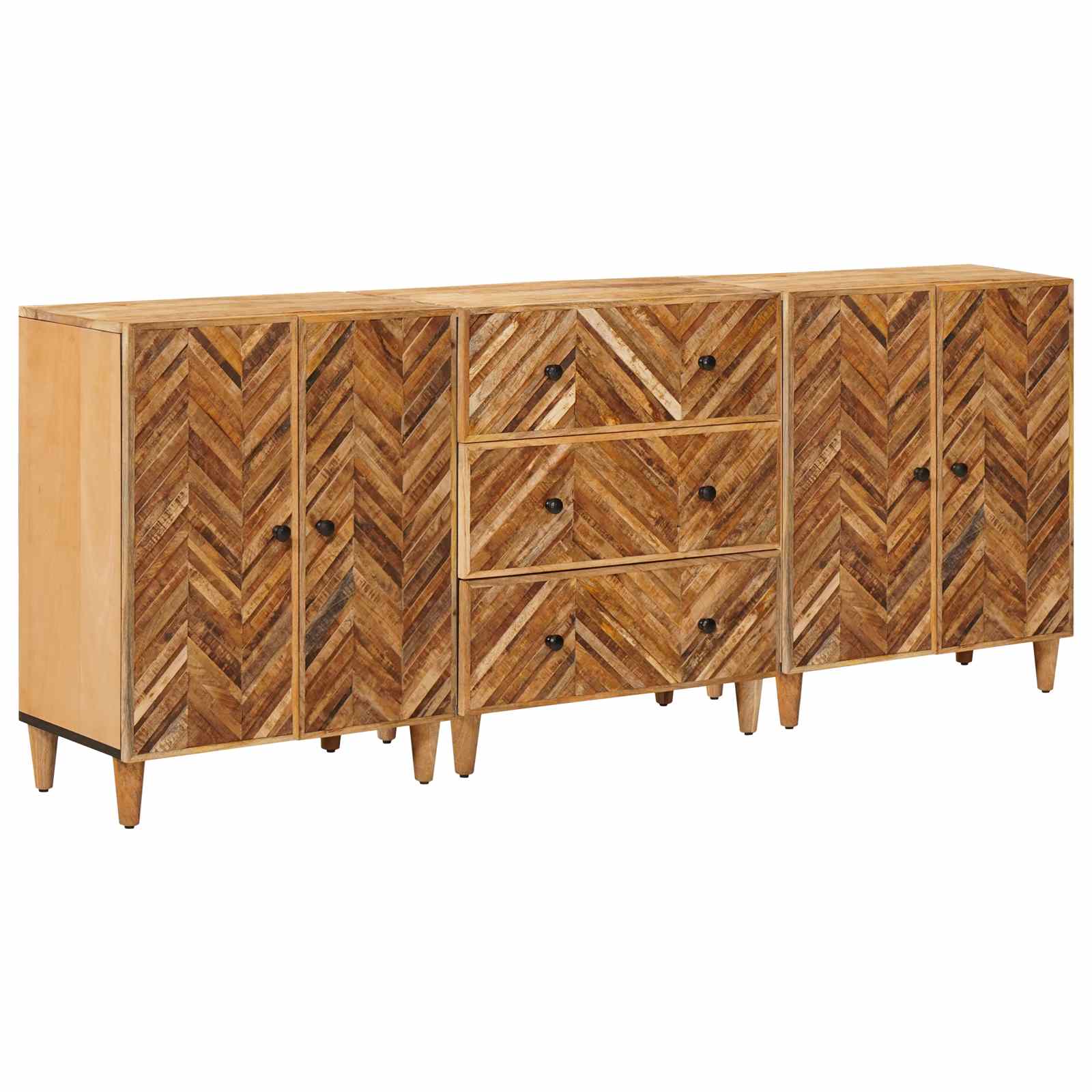 Ντουλάπες Αποθήκευσης 3 pcs Καφέ 60 x 33,5 x 75 εκ. - Pakobazaar