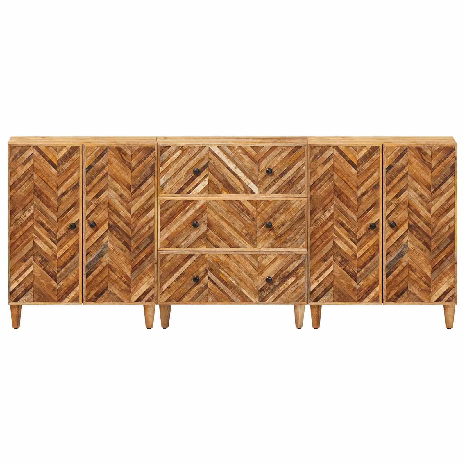 Ντουλάπες Αποθήκευσης 3 pcs Καφέ 60 x 33,5 x 75 εκ. - Pakobazaar