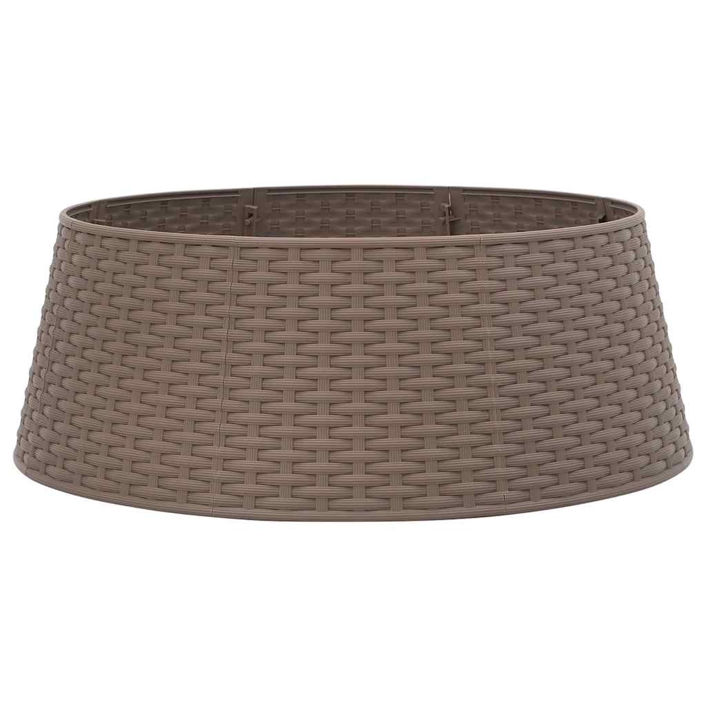 Φούστα Χριστουγεννιάτικου Δέντρου Καφέ Ø65x23 cm Πλαστικό