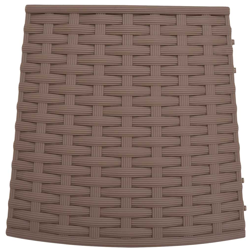 Φούστα Χριστουγεννιάτικου Δέντρου Καφέ Ø65x23 cm Πλαστικό