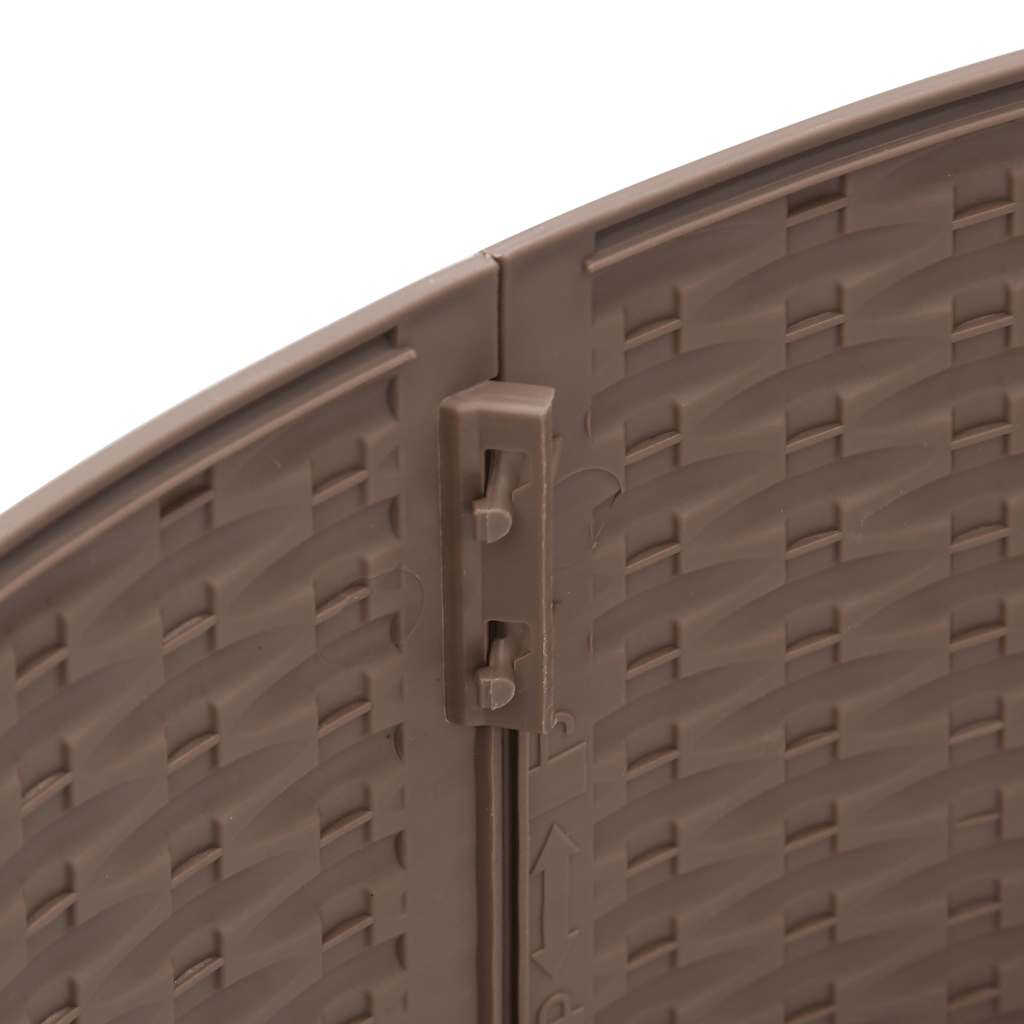 Φούστα Χριστουγεννιάτικου Δέντρου Καφέ Ø65x23 cm Πλαστικό