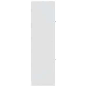 Συρταριέρα Γενικής Χρήσης Γυαλ. Λευκό 30x41x144,5 Επεξ. Ξύλο