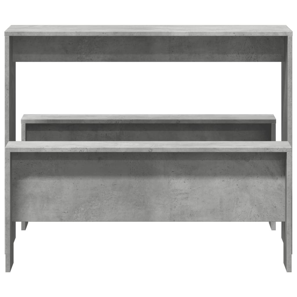 Σετ Τραπεζαρίας με Πάγκο Γκρι Σκυρ. από Επεξεργασμένο Ξύλο - Pakobazaar