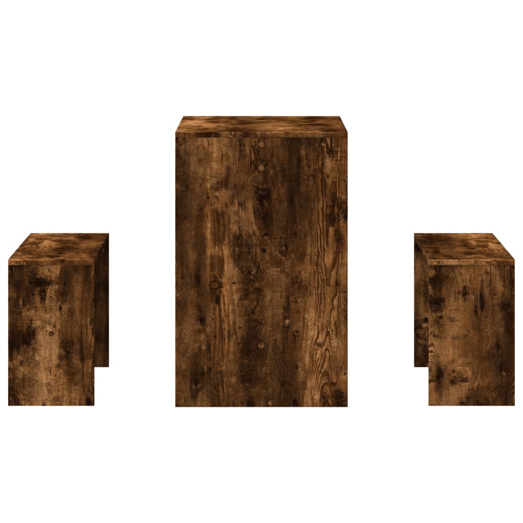 Σετ Τραπεζαρίας με Πάγκο Καπνιστή Δρυς Επεξεργασμένο Ξύλο - Pakobazaar