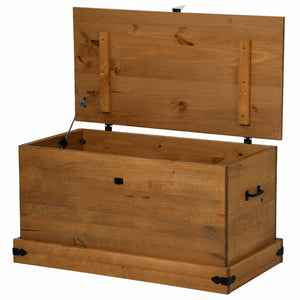 Σεντούκι αποθήκευσης HALDEN 91x48x47 cm Ξύλο μασίφ πεύκο