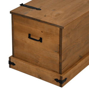 Σεντούκι αποθήκευσης HALDEN 91x48x47 cm Ξύλο μασίφ πεύκο