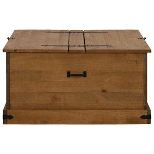 Σεντούκι αποθήκευσης HALDEN 91x91x47 cm Ξύλο μασίφ πεύκο - Pakobazaar
