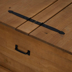 Σεντούκι αποθήκευσης HALDEN 91x91x47 cm Ξύλο μασίφ πεύκο - Pakobazaar