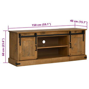 ντουλάπι τηλεόρασης HALDEN 2 συρόμενες πόρτες 150x40x60 cm