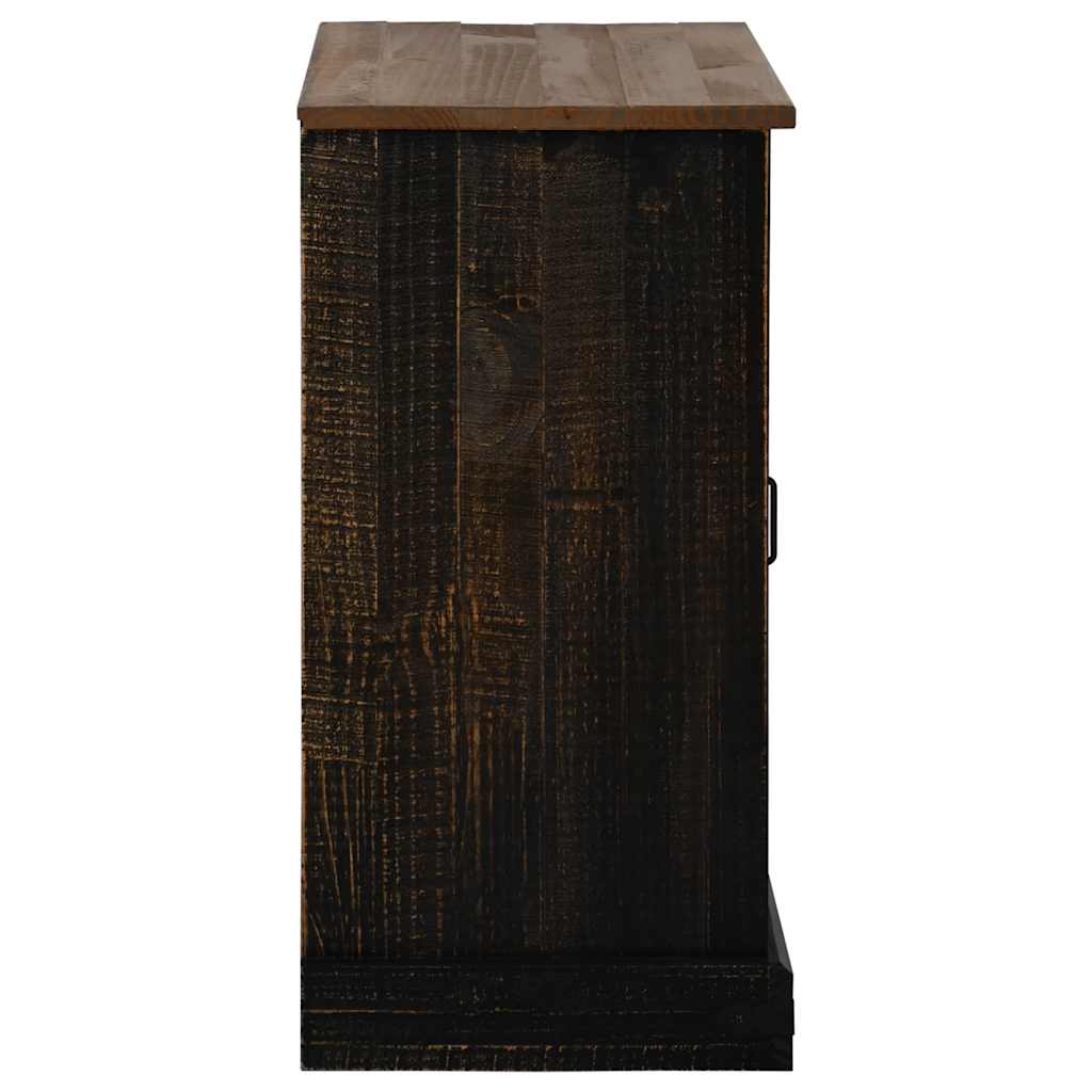 Sideboard HALDEN με συρόμενη πόρτα Μαύρο 80x40x80 cm