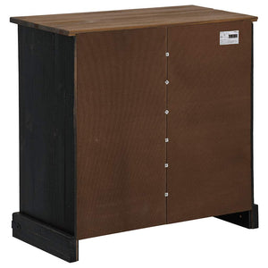 Sideboard HALDEN με συρόμενη πόρτα Μαύρο 80x40x80 cm