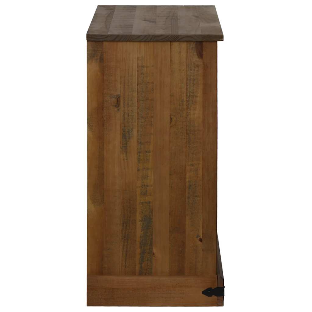 Sideboard HALDEN με συρόμενη πόρτα 80x40x80 cm μασίφ ξύλο - Pakobazaar