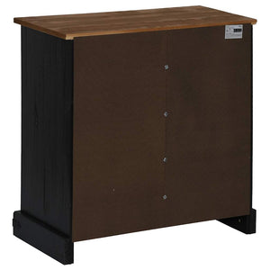 Sideboard HALDEN με συρόμενη πόρτα Μαύρο 80x40x80 cm