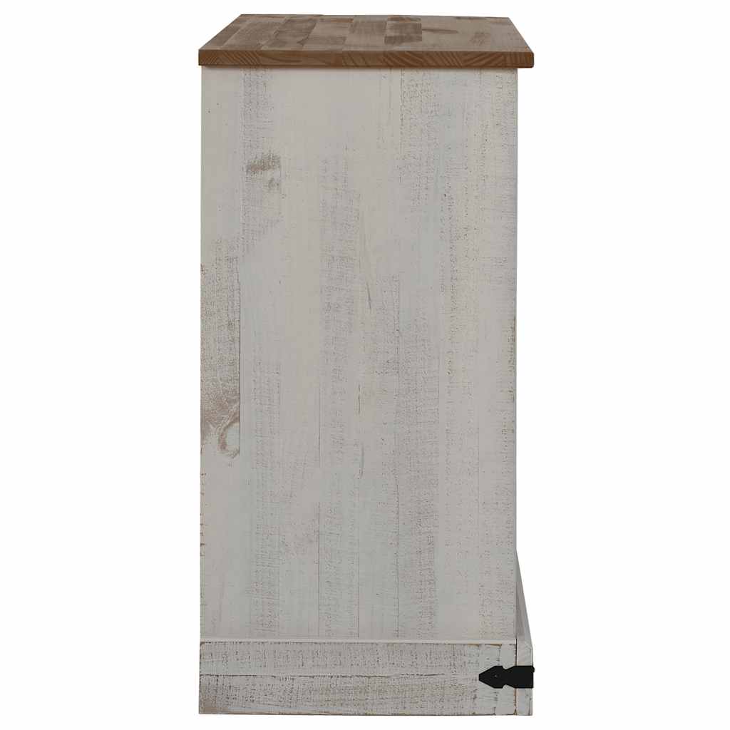 Sideboard HALDEN 2 συρόμενες πόρτες Λευκό 112x40x80 cm