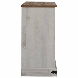 Sideboard HALDEN 2 συρόμενες πόρτες Λευκό 112x40x80 cm