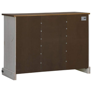 Sideboard HALDEN 2 συρόμενες πόρτες Λευκό 112x40x80 cm