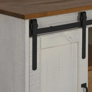 Sideboard HALDEN 2 συρόμενες πόρτες Λευκό 112x40x80 cm