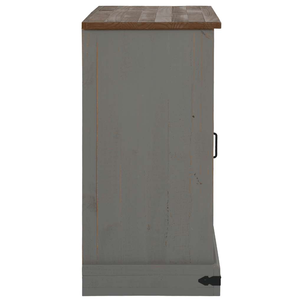 Sideboard HALDEN 2 συρόμενες πόρτες γκρι 112x40x80 cm