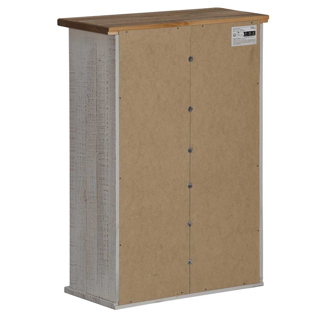 κρεμαστό ντουλάπι HALDEN με συρόμενη πόρτα Λευκό 49x22,5x70 cm - Pakobazaar