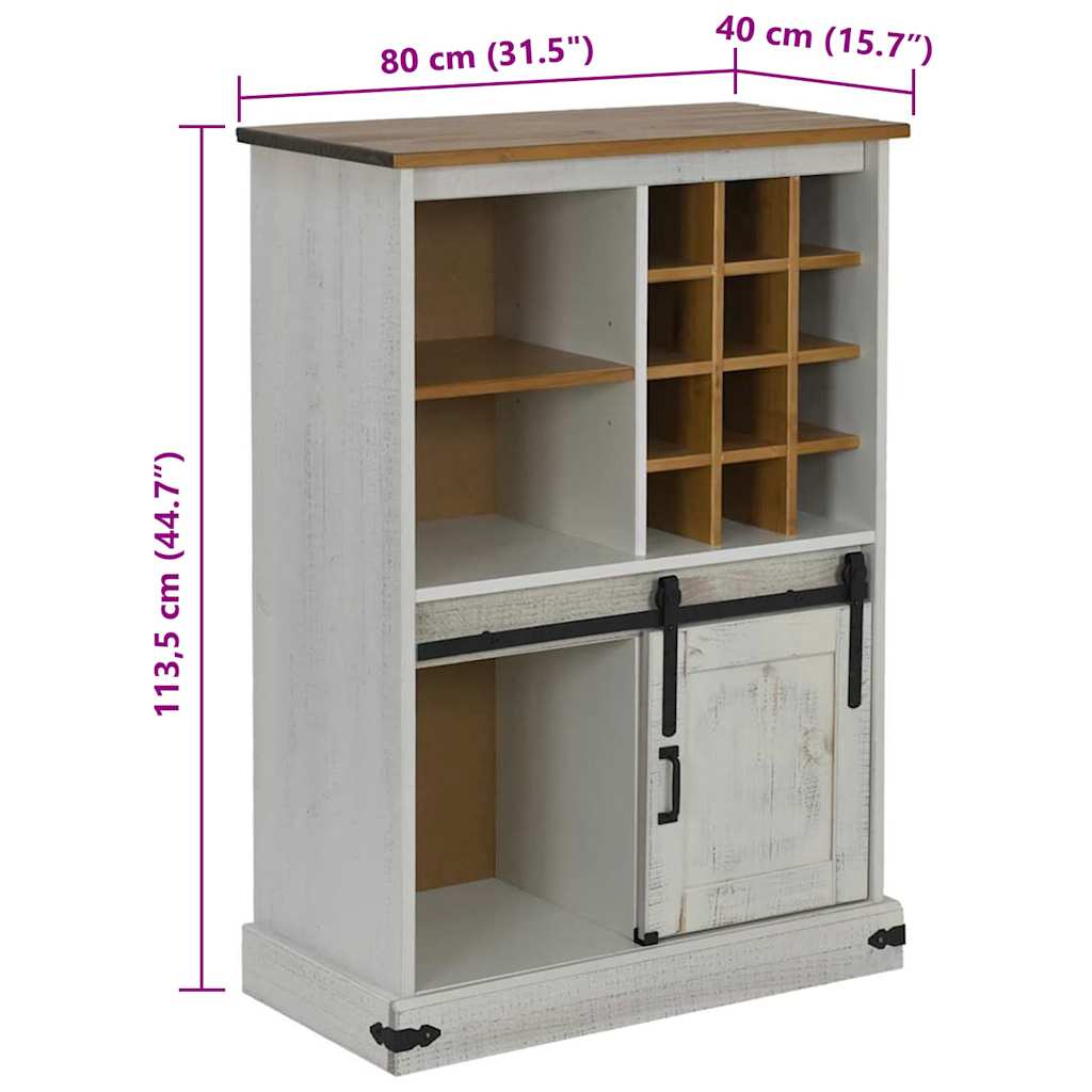 Ντουλάπι κρασιού HALDEN με ράφια κρασιού - Pakobazaar