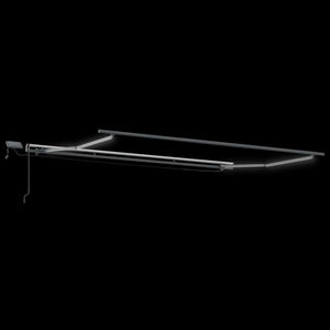 Τέντα Πτυσσόμενη Χειροκίνητη με LED Μπορντό 600x300 εκ. - Pakobazaar