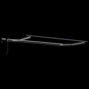 Τέντα Πτυσσόμενη Χειροκίνητη με LED Καφέ 400x300 εκ. - Pakobazaar