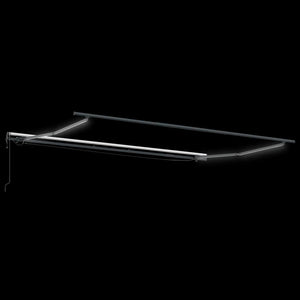 Τέντα Πτυσσόμενη Αυτόματη με LED Καφέ 450x300 εκ. - Pakobazaar