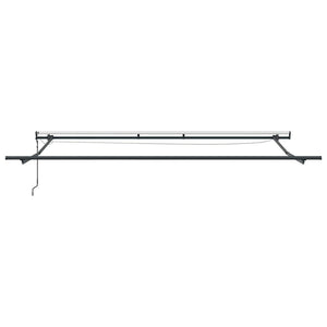 Τέντα Πτυσσόμενη Αυτόματη με LED Καφέ 450x300 εκ. - Pakobazaar
