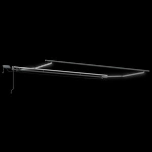 Τέντα Πτυσσόμενη Χειροκίνητη με LED Καφέ 500x300 εκ. - Pakobazaar
