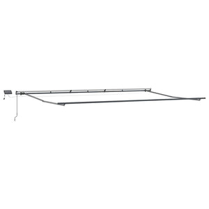 Τέντα Πτυσσόμενη Χειροκίνητη με LED Καφέ 600x300 εκ. - Pakobazaar
