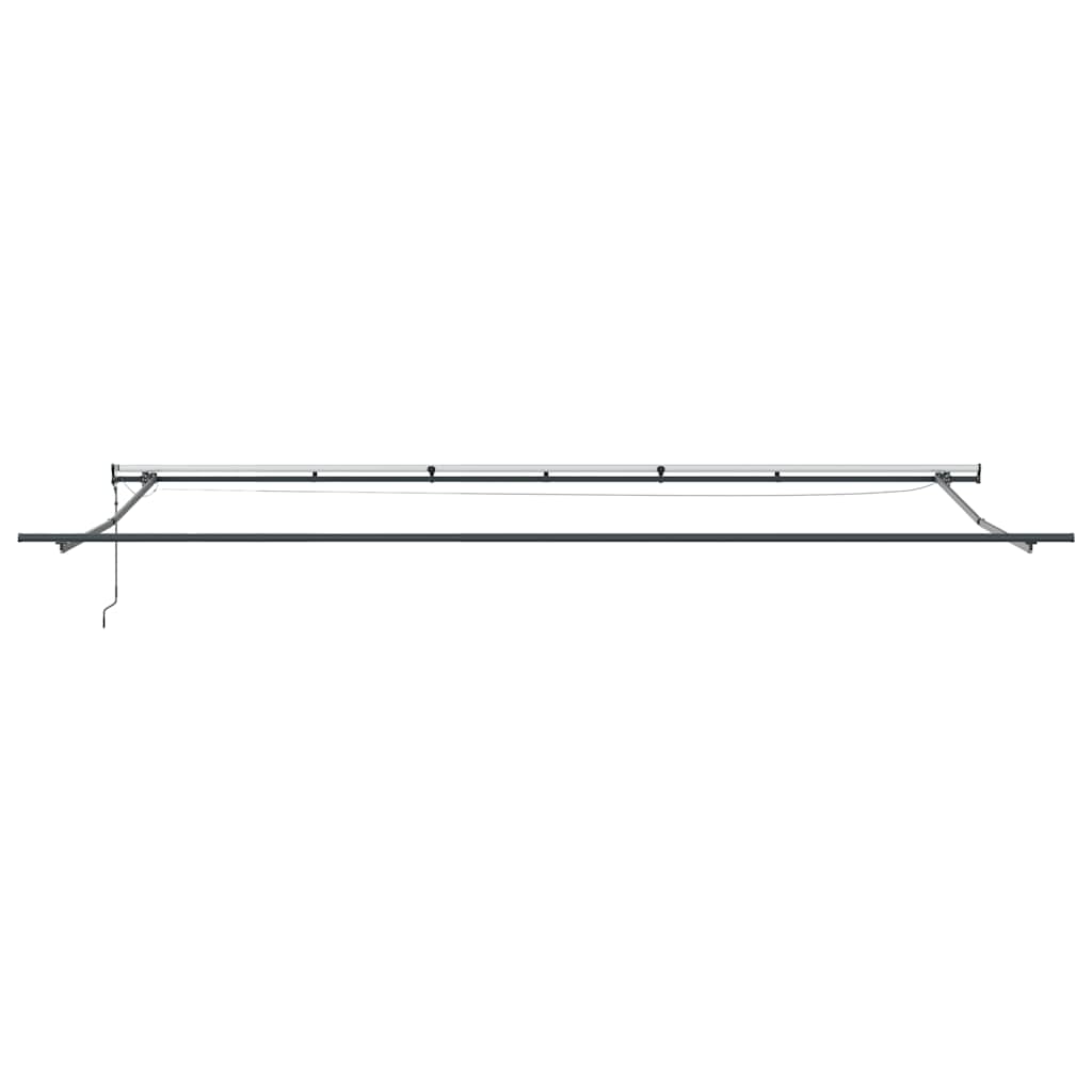 Τέντα Πτυσσόμενη Αυτόματη με LED Καφέ 600x300 εκ. - Pakobazaar
