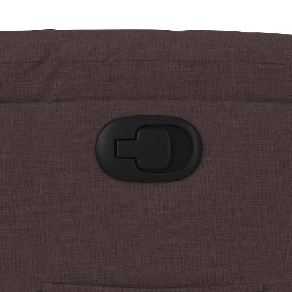 Πολυθρόνα Ανακλινόμενη με Ανύψωση Σκούρο Καφέ Υφασμάτινη - Pakobazaar