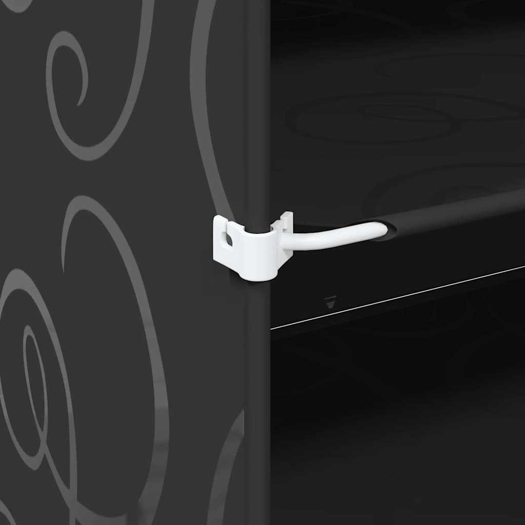 Κύβοι Αποθ. & Οργάνωσης με Πόρτες 12 τεμ. Μαύροι Πολυπρ/λένιο