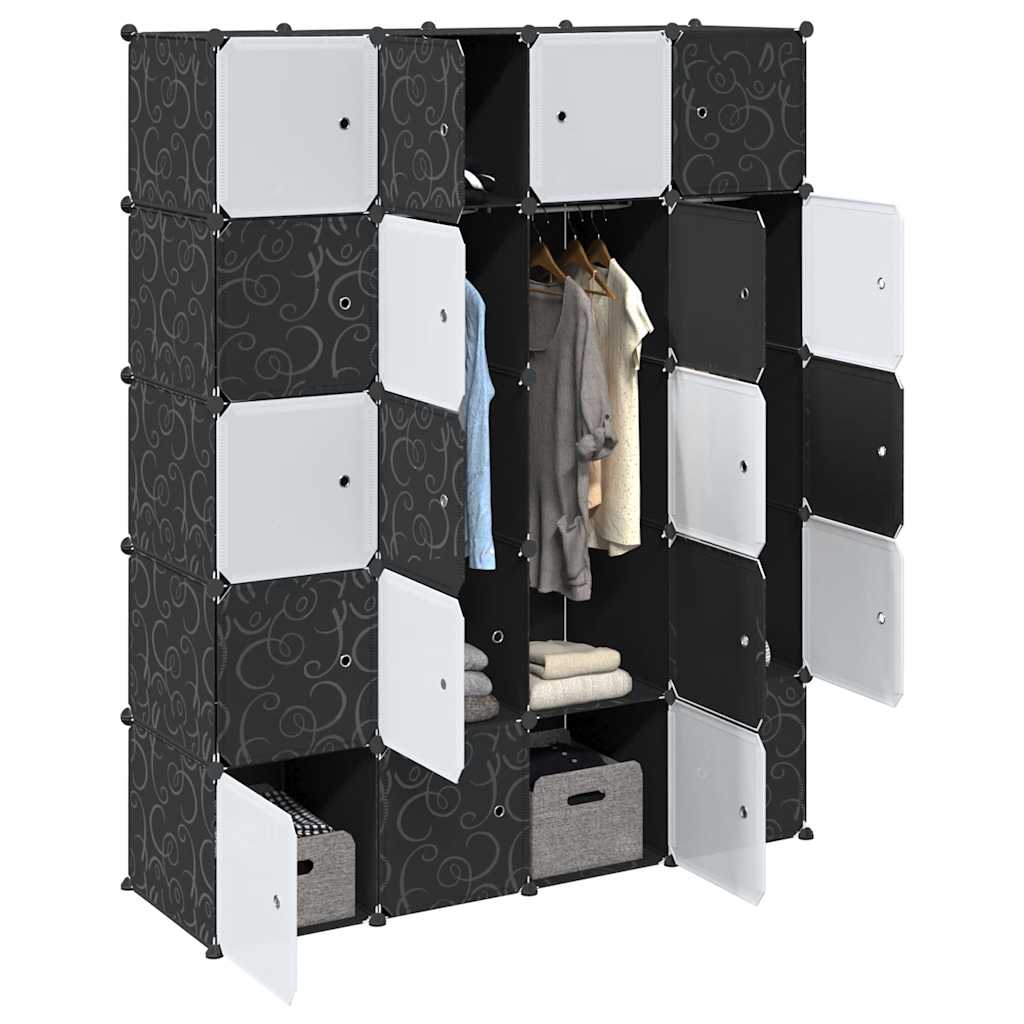 Οργανωτής κύβων αποθήκευσης με 20 κύβους ράβδους ανάρτησης PP