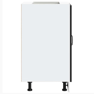 Ντουλάπι βάσης νεροχύτη Kalmar Μαύρο 60x46x81,5 εκ. Επεξ. Ξύλο - Pakobazaar