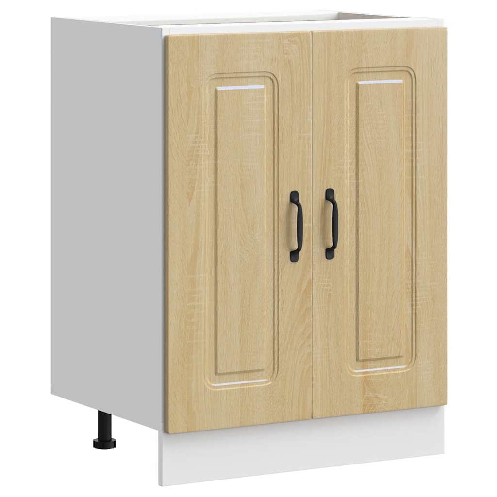 Ντουλάπι βάσης νεροχύτη Kalmar Sonoma Δρυς 60x46x81,5 εκ. - Pakobazaar