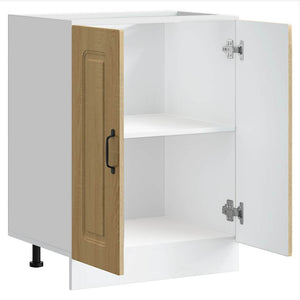 Ντουλάπι βάσης νεροχύτη Kalmar Sonoma Δρυς 60x46x81,5 εκ. - Pakobazaar
