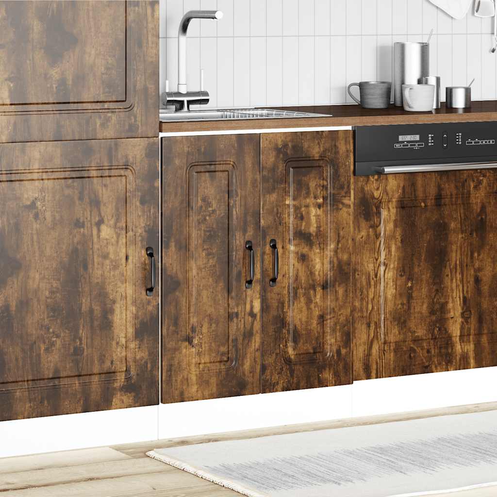 Ντουλάπι βάσης νεροχύτη Kalmar Καπνιστή δρυς 60x46x81,5 εκ. - Pakobazaar