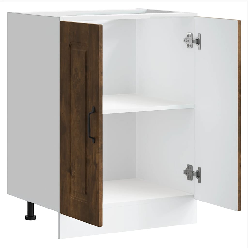 Ντουλάπι βάσης νεροχύτη Kalmar Καπνιστή δρυς 60x46x81,5 εκ. - Pakobazaar