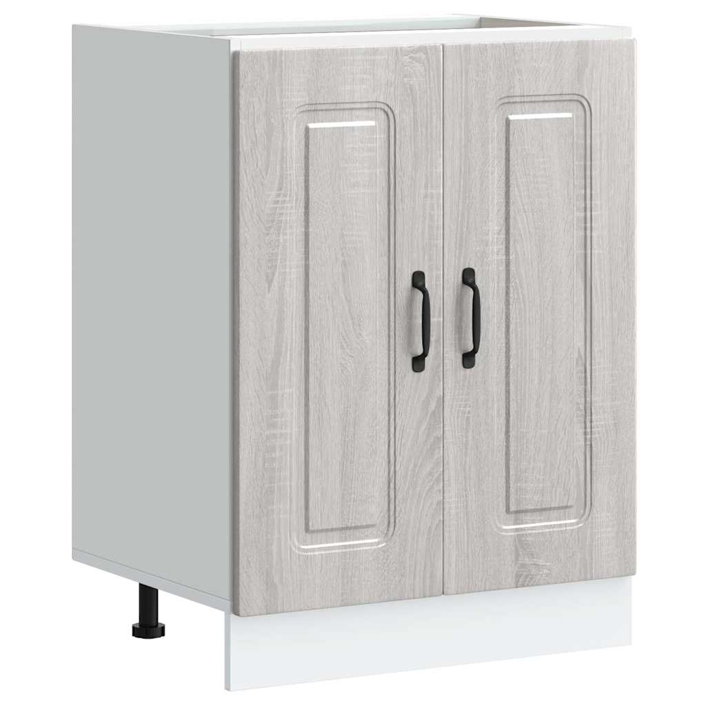 Ντουλάπι βάσης νεροχύτη Kalmar Γκρι Sonoma 60x46x81,5 εκ.