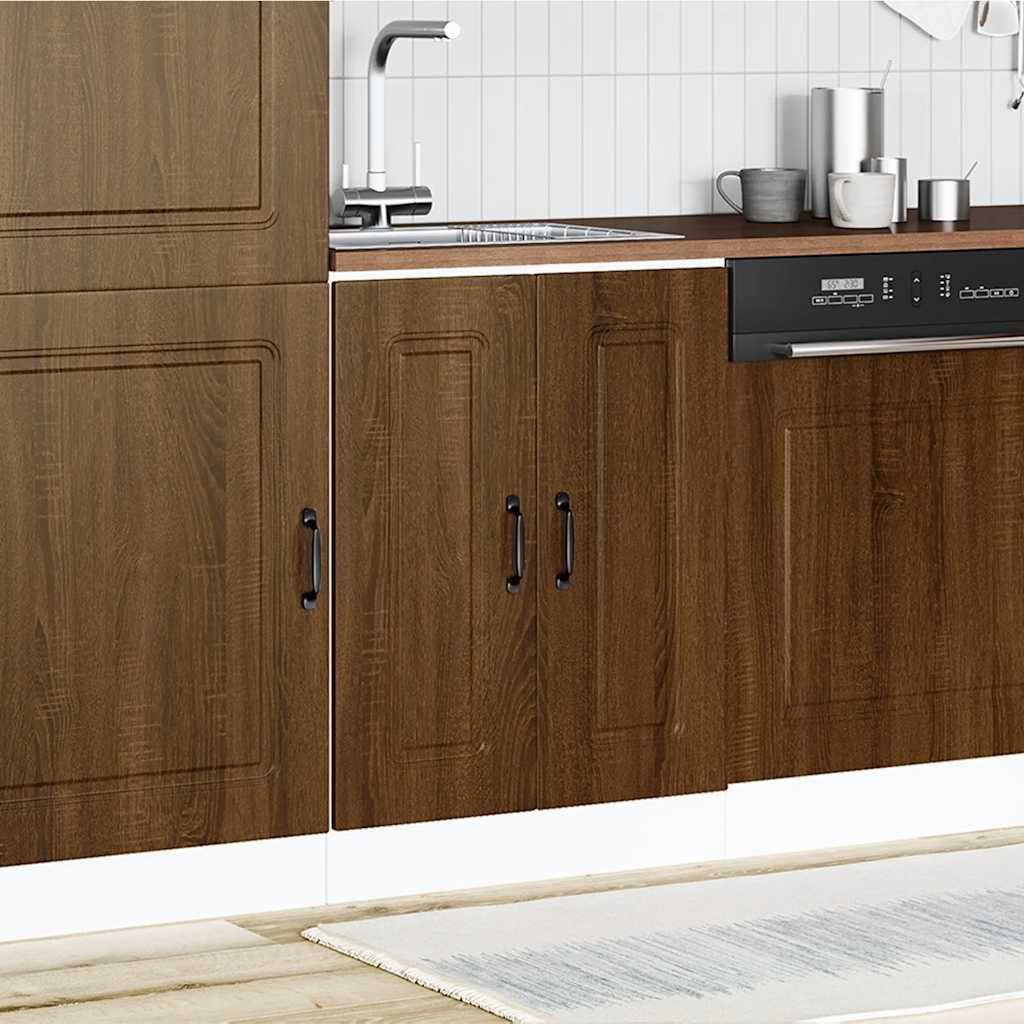 Ντουλάπι βάσης νεροχύτη Kalmar Καφέ δρυς 60x46x81,5 εκ.