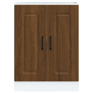 Ντουλάπι βάσης νεροχύτη Kalmar Καφέ δρυς 60x46x81,5 εκ.