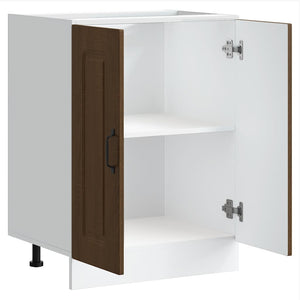 Ντουλάπι βάσης νεροχύτη Kalmar Καφέ δρυς 60x46x81,5 εκ.