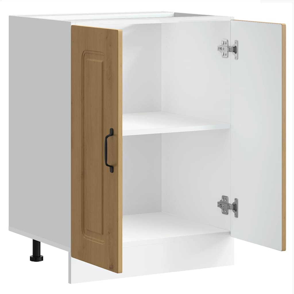 Ντουλάπι βάσης νεροχύτη Kalmar Αρτισιανή Δρυς 60x46x81,5 εκ.