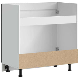 Ντουλάπι βάσης νεροχύτη Kalmar Μαύρο 80x46x81,5 εκ. Επεξ. Ξύλο - Pakobazaar