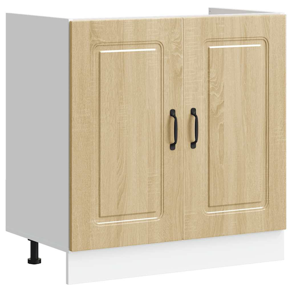 Ντουλάπι βάσης νεροχύτη Kalmar Sonoma Δρυς 80x46x81,5 εκ. - Pakobazaar