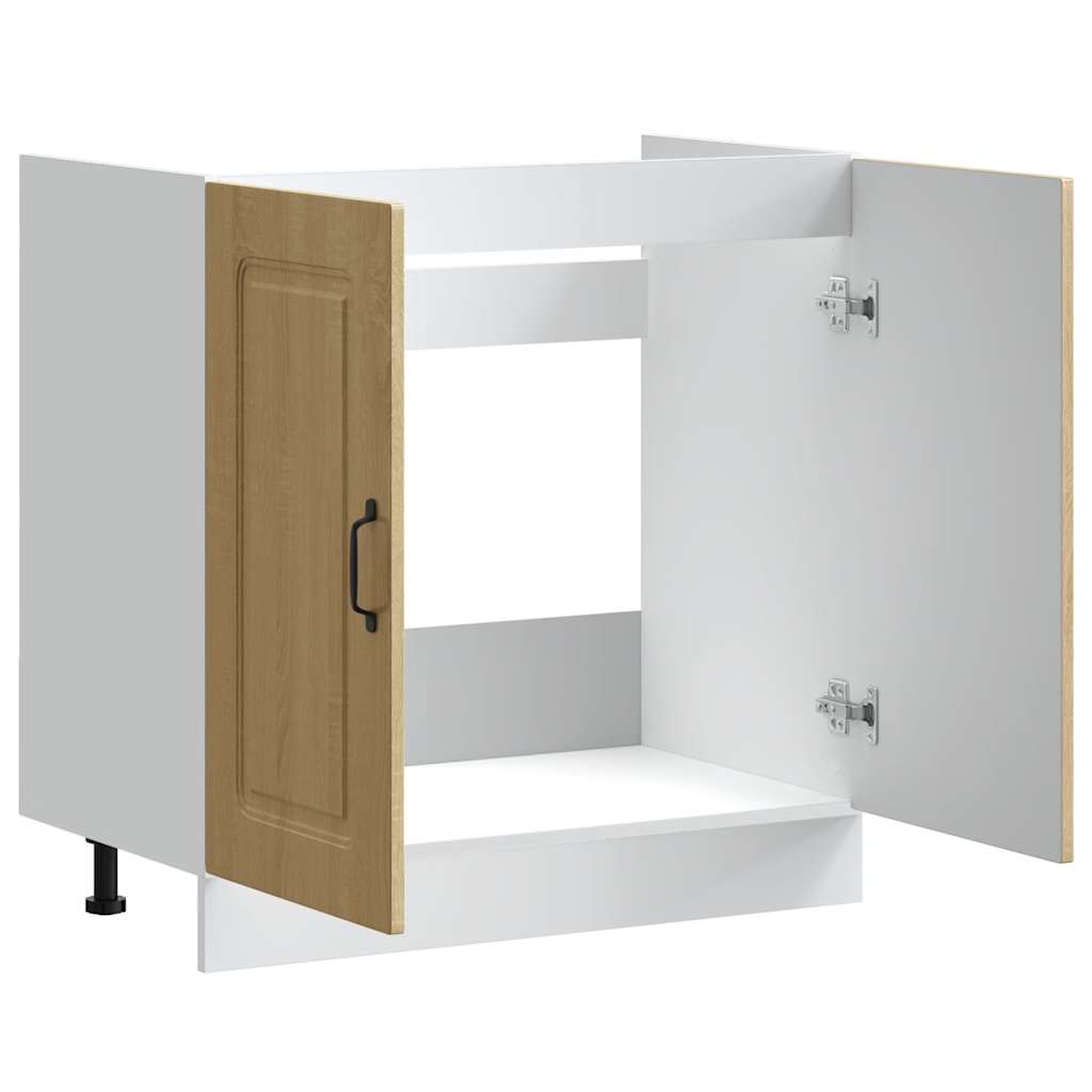 Ντουλάπι βάσης νεροχύτη Kalmar Sonoma Δρυς 80x46x81,5 εκ. - Pakobazaar