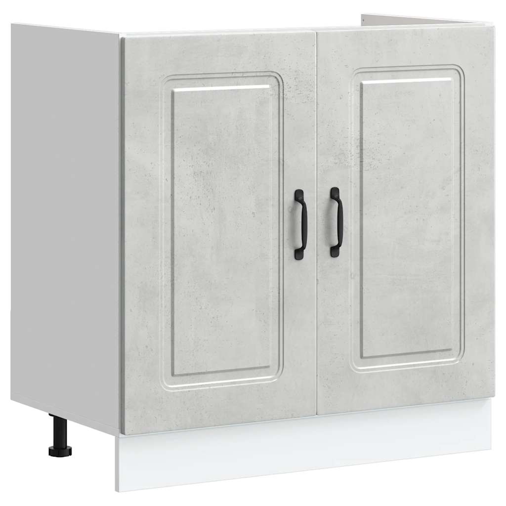 Ντουλάπι βάσης νεροχύτη Kalmar Γκρι Sonoma 80x46x81,5 εκ. - Pakobazaar